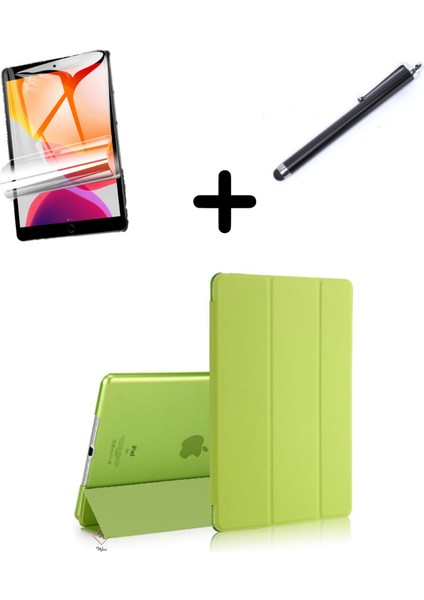 Apple iPad Air 3 / Pro 10.5" Kılıf Set Pu Deri Smart Tablet Kilifi Ekran Koruyucu + Kalem