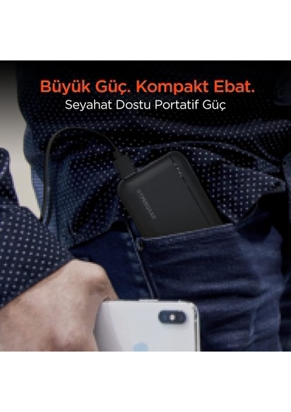 20000mAH Dual UsbA Çıkışlı Powerbank Siyah