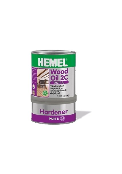 WOOD OİL 2C-SET YAĞ İÇ MEKAN 0,90 LT