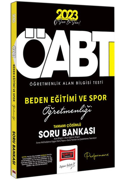 KPSS ÖABT 2023 Beden Eğitim ve Spor Öğretmenliği Tamamı Çözümlü Soru Bankası