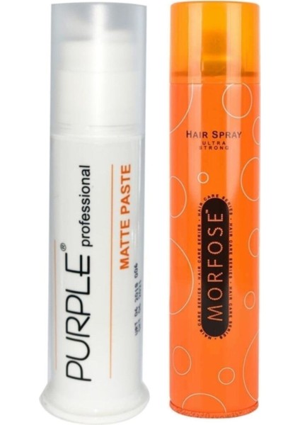 Professional Purple Mat Wax 100 ml ve Morfose Turuncu Sprey 250 ml