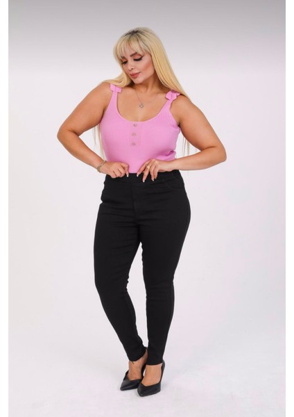 Kadın Beli Lastikli Kot Tayt Pantolon / Toparlayıcı /yüksek Bel /büyük-Küçük-Beden fiyatları