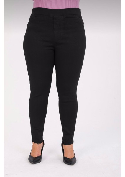 Kadın Beli Lastikli Kot Tayt Pantolon / Toparlayıcı /yüksek Bel /büyük-Küçük-Beden indirimleri