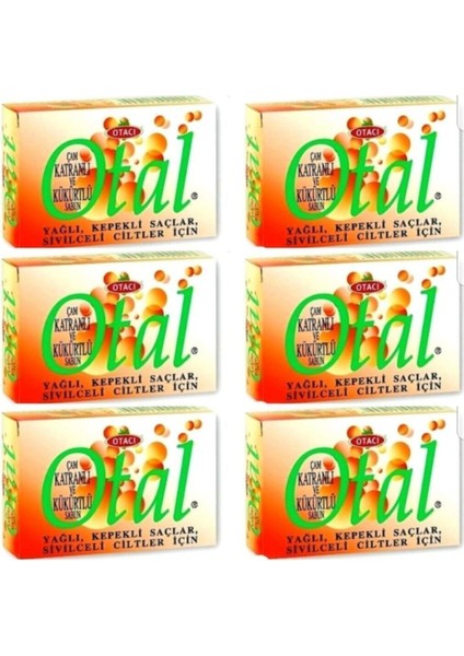 Otal Katranlı ve Kükürtlü Sabun 80GR x 6 Adet
