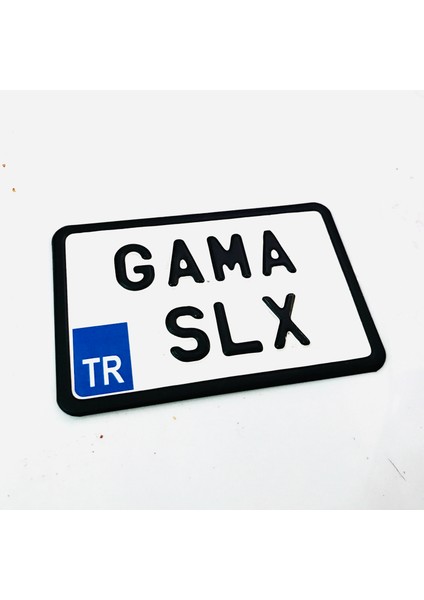 Bisiklet Plakası, Ufak Motor Plakası, 12X18 cm Plaka, Cam Önü Plakası, Dekor Plaka, Süs Plakası, Isim Plaka