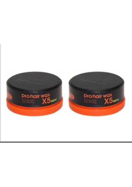 Prohair X5 Men Wax Strong Hold Turuncu 150 ml 2'li Set