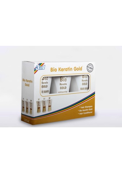 Keratin Gold Profesyonel Brezilya Fönü 700 ml 3 Lü Set