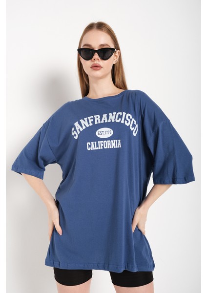 Kadın Oversize Sanfrancisco T-Shirt