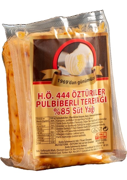 Pulbiberli Tereyağı 350 Gr