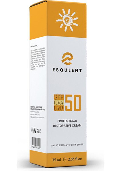 Profesyonel Amaçlı Onarıcı, Güneş Kremi Spf 50+ 75 ml - Professional Restorative Cream