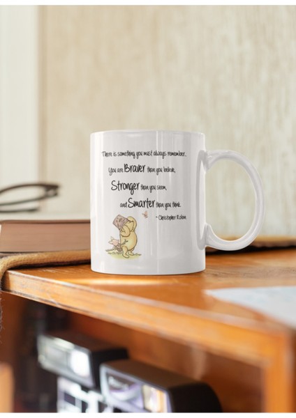 Beyaz Kupa Bardak Winnie The Pooh Arkadaşlık Dostluk Kardeşlik