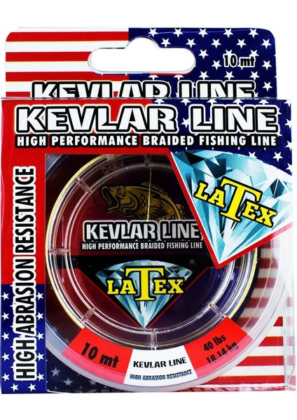 Latex Kevlar Line 10 Metre Latex Kevlar Line 10 Metre 60 Lbs