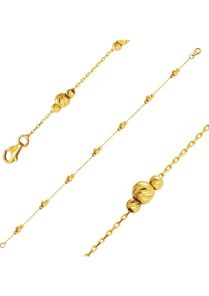 Spor 14 Ayar Altın Zincir Bileklik