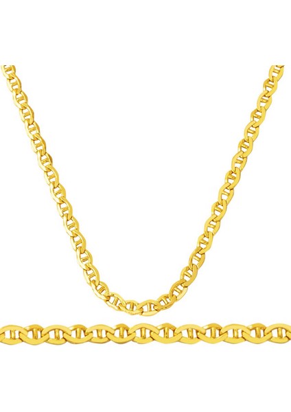 14 Ayar Mariner Altın Zincir - 65 cm