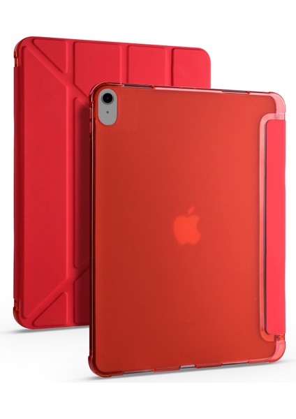 iPad 10. Nesil 11. Nesil A16 2022 - 2025 10.9" Uyumlu Kılıf Tri Folding Smart Kalemlikli Kapaklı Uyku Modlu Kılıf