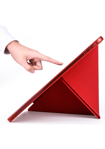 iPad 10. Nesil 11. Nesil A16 2022 - 2025 10.9" Uyumlu Kılıf Tri Folding Smart Kalemlikli Kapaklı Uyku Modlu Kılıf