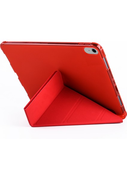 iPad 10. Nesil 11. Nesil A16 2022 - 2025 10.9" Uyumlu Kılıf Tri Folding Smart Kalemlikli Kapaklı Uyku Modlu Kılıf