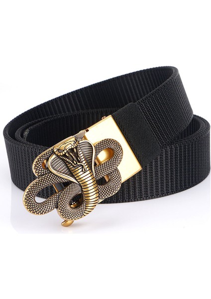 Erkek Alaşımlı Otomatik Tokalı Genç Kanvas Kemer