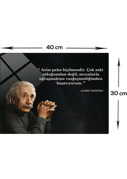 Einstein | Cam Tablo | Azimli Olmak | fiyatları