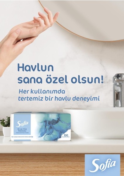 El ve Yüz Havlusu 100'lü 12 Paket