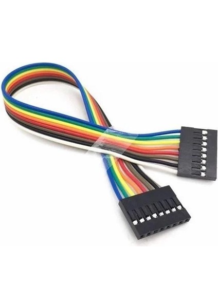 Sanec 8 Pin 0,25MM Kablolu Dupont Kablo 30CM - Tek Taraflı
