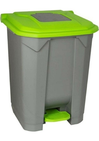 50 Lt Tekerlekli ve Pedallı Çöp Konteyner Yeşil