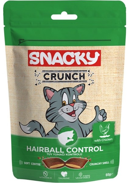 Kedi Crunch Ödül Hairball Cont.tavuk 5 Li