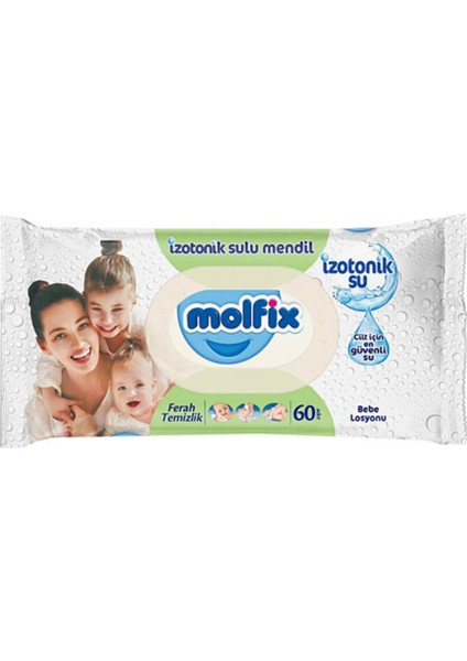 Molfıx Izotonik Sulu Islak Mendil 60 Lı (24 Adet)