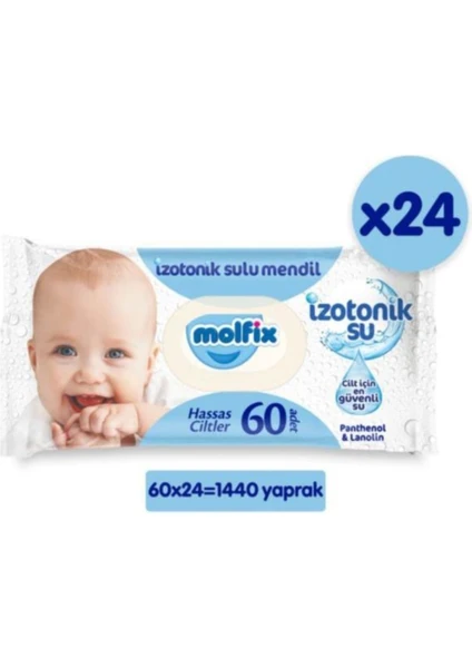 Izotonik Sulu Hassas Ciltler 60 Lı 24 Paket