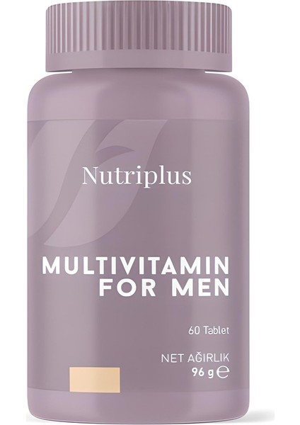 Nutriplus Erkek Multivitamin Ve Mineral Kompleksi Içeren Takviye Edici Gıda - 60 Tablet