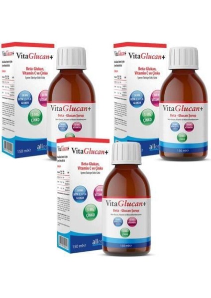 Vitaglucan Şurup 150 Ml 3 Adet