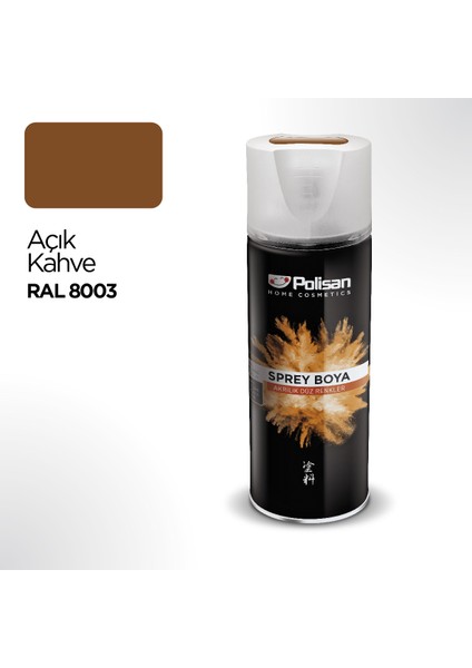 Akrilik Açık Kahve Sprey Boya 400 ml - RAL 8003