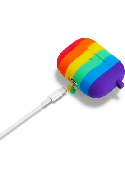 Gökkuşağı Pro Uyumlu Airpods Silikon Koruma Kılıf fırsatları