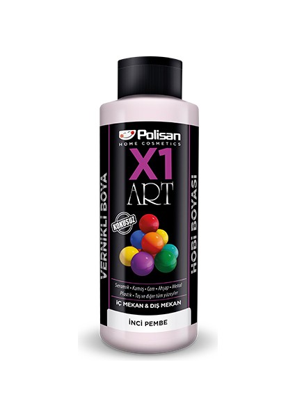 X1 Art Vernikli Hobi Boyası İnci Pembe 120 ml