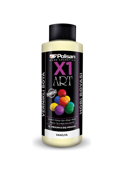 X1 Art Vernikli Hobi Boyası Vanilya 120 ml