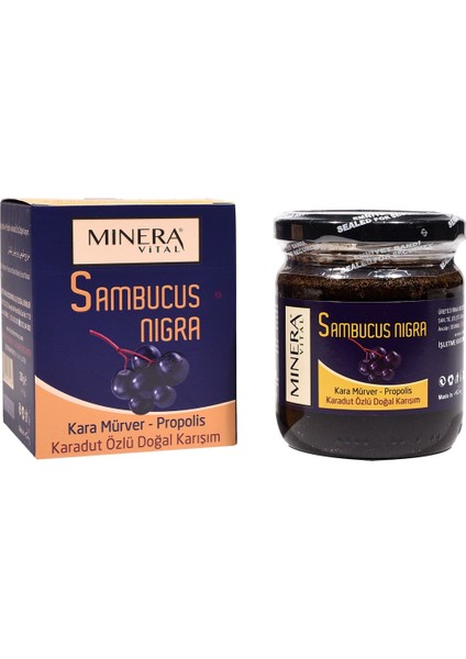Sambucus Nigra Kara Mürver Propolis Karadut Karışım Macun 230 Gr.