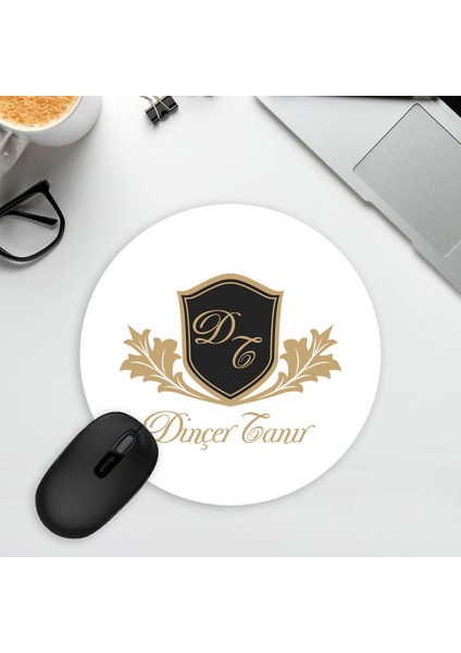 Isme Özel Çerçeve Tasarım Oval Mousepad