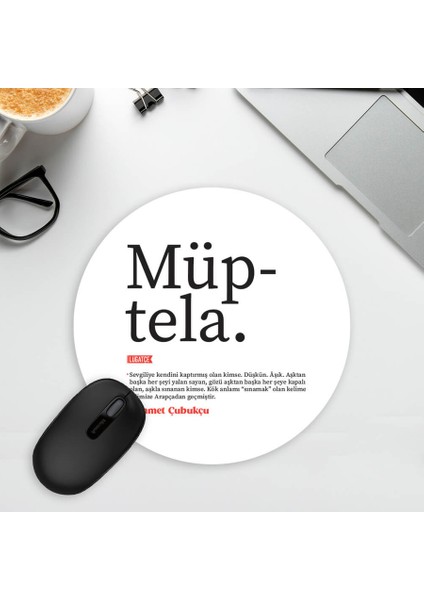 Lügatçe Müptela Isme Özel Mousepad