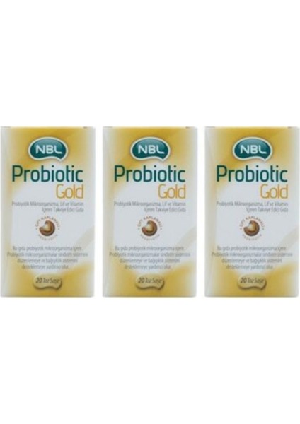 Probiotic Gold 20 Stick Saşe 3 Adet