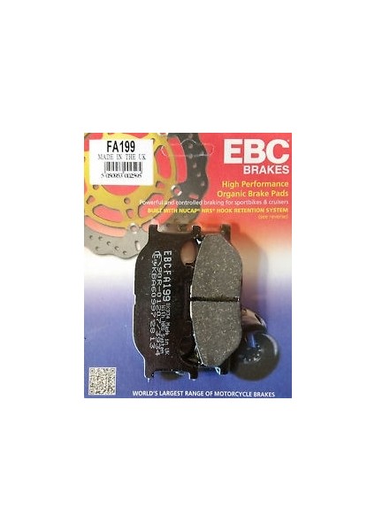 Yamaha Fz6 Fazer Ön Fren Balatası Ebc FA199 Balata N11.6184