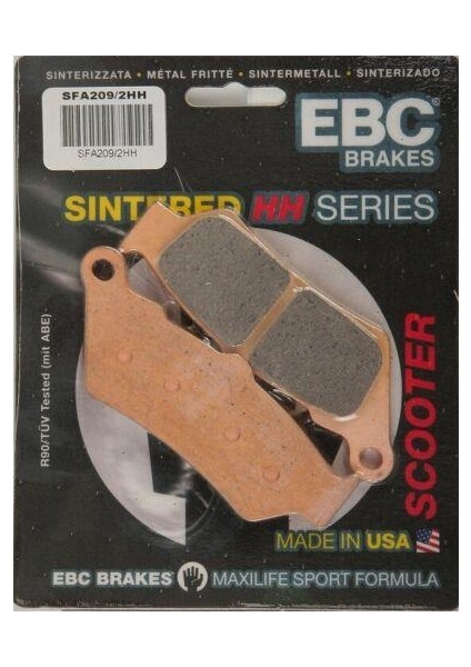 SFA209/2HH 2001-2003 Bmw C1 Ön Fren Balatası Sinterli Balata