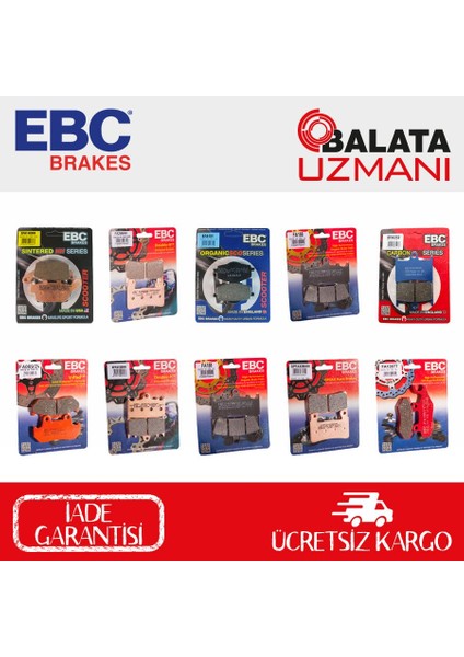 Suzuki Burgman An 650 Abs Arka Fren Balatası Ebc SFAC412