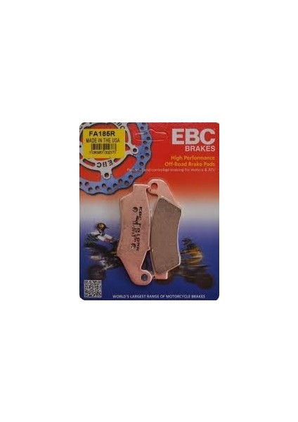 Suzuki Rm Z250 Ön Fren Balatası Ebc FA185R Sinterli Balata N11.4238