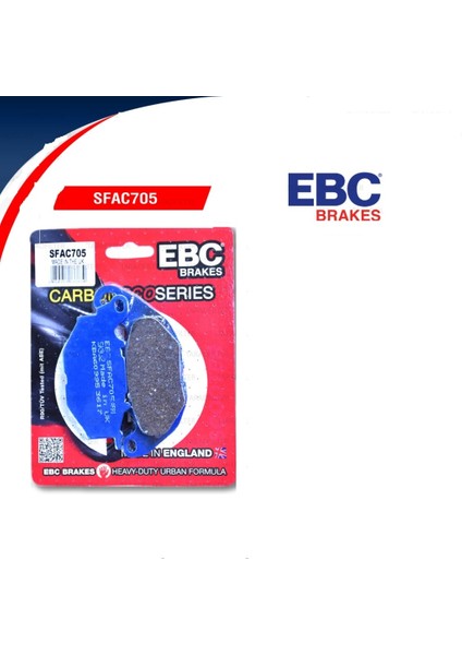 Yamaha X-Max 250 Abs Ön Fren Balatası Ebc SFAC705 Karbon Balata N11.75300