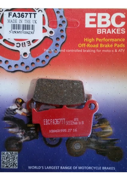 Gas Gas Ec 250 F Arka Fren Balatası Ebc FA367TT Karbon Balata N11.7131