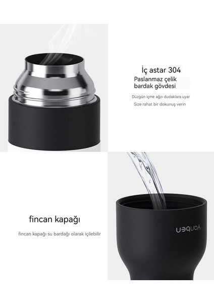 x & W Termos 350ML Kapasiteli Açık Spor Taşınabilir Termos Bardak (Yurt Dışından)