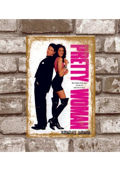 RETRO191 Kişiye Özel Pretty Woman Retro Vintage Metal Film Poster