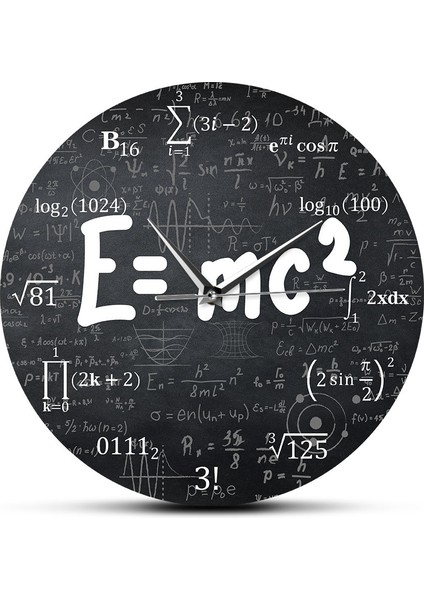 4667 Görelilik Teorisi Matematik Formülü Duvar Saati Bilim Adamı Fizik Öğretmeni Hediye Okul Sınıf Dekoru (Yurt Dışından)