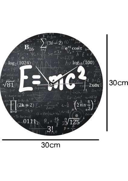 4667 Görelilik Teorisi Matematik Formülü Duvar Saati Bilim Adamı Fizik Öğretmeni Hediye Okul Sınıf Dekoru (Yurt Dışından)