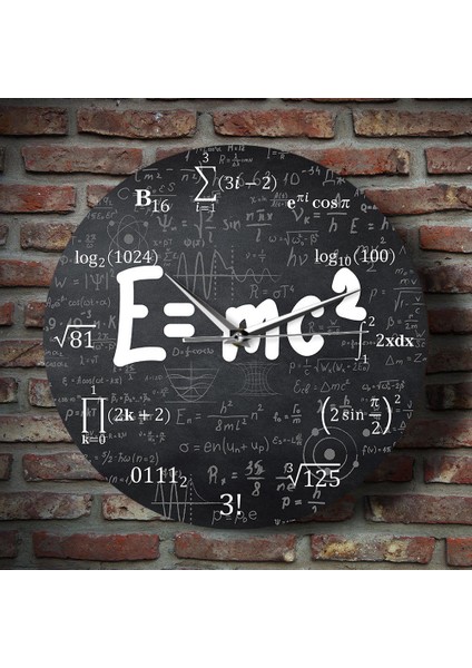 4667 Görelilik Teorisi Matematik Formülü Duvar Saati Bilim Adamı Fizik Öğretmeni Hediye Okul Sınıf Dekoru (Yurt Dışından)